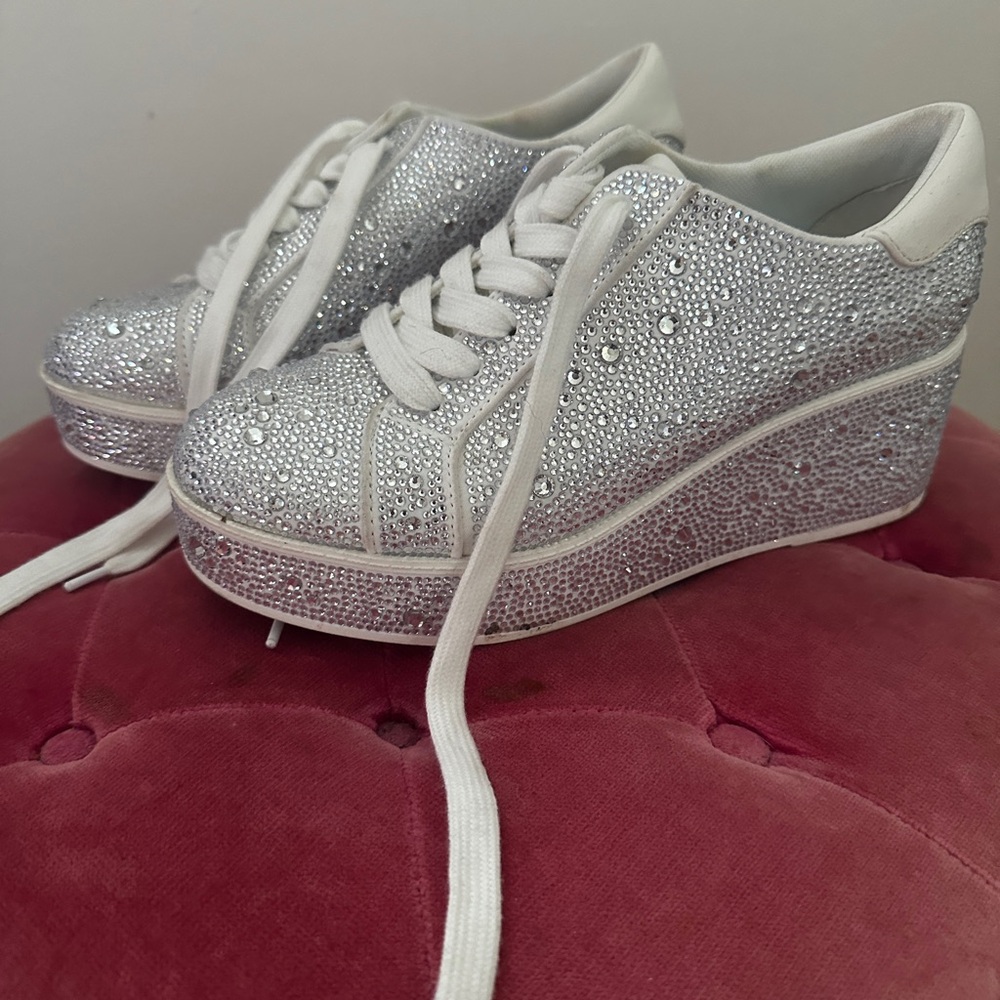 INC sparkly platform sneakers